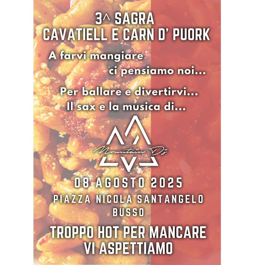 sagra cavatiel e carn d' puorc' 2025