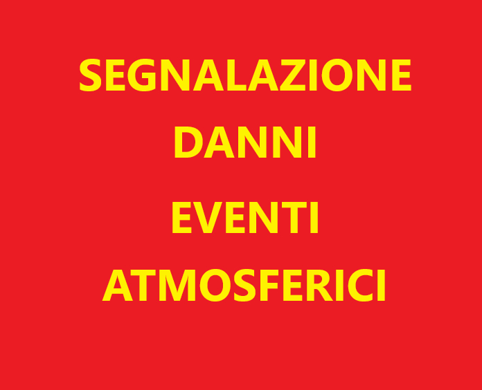 segnalazione danni atmosferici